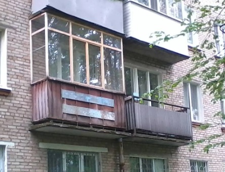 Балкон без остекления